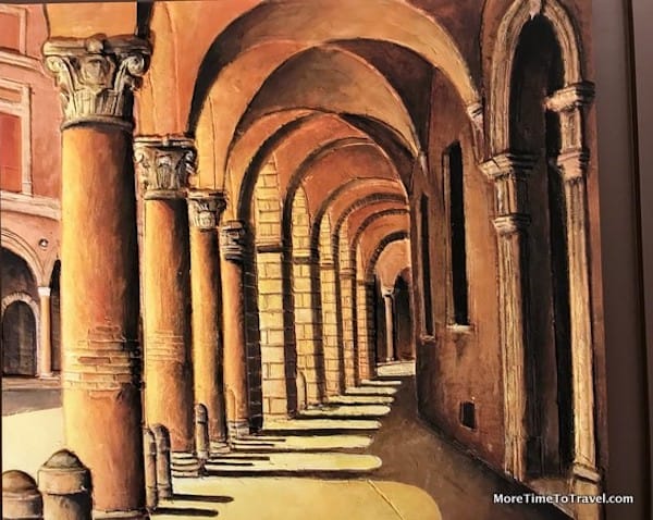 Portrait of Porticoes by Ivan Dimitrov at Hotel Commerciante, Bologna