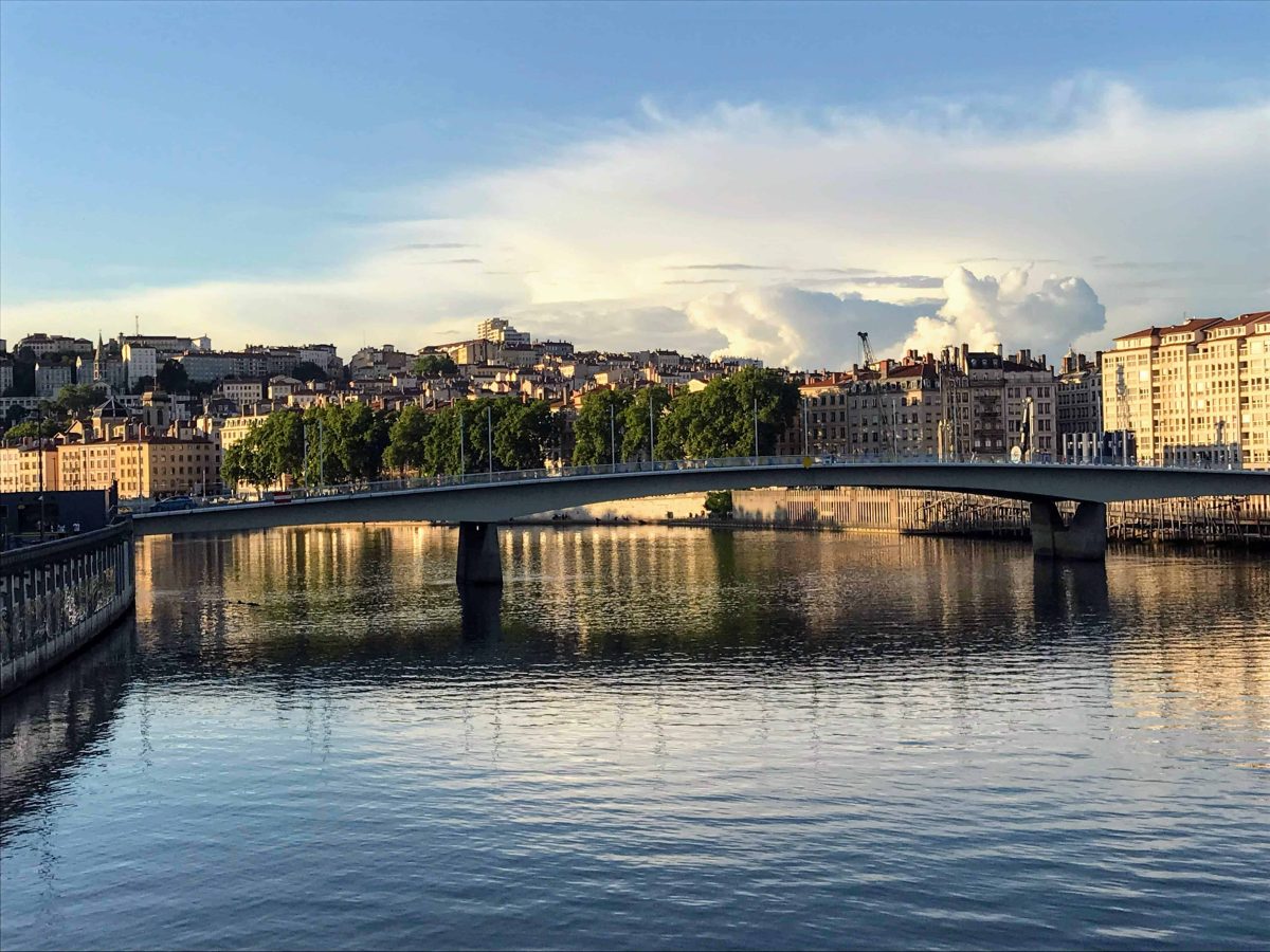 Sunset on the Saone River in Lyon