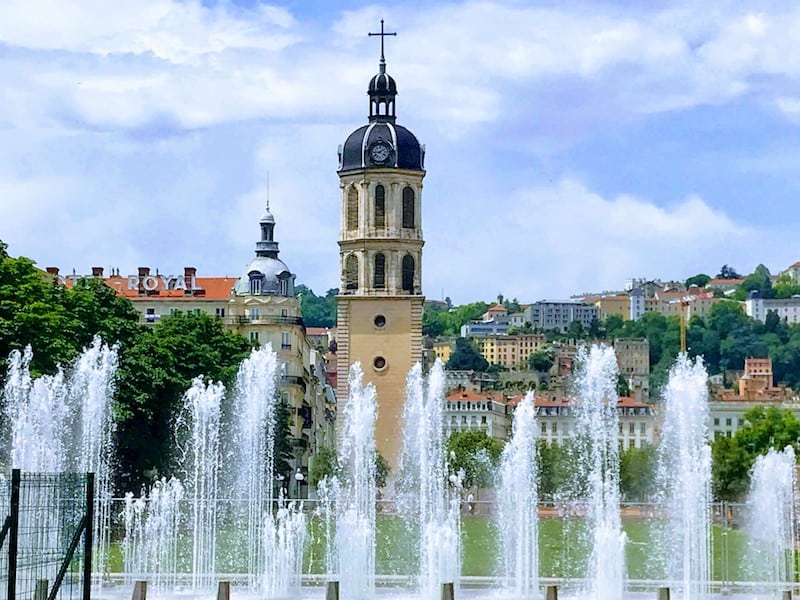 Dancing Fountains Looking Towards Place Bellecour