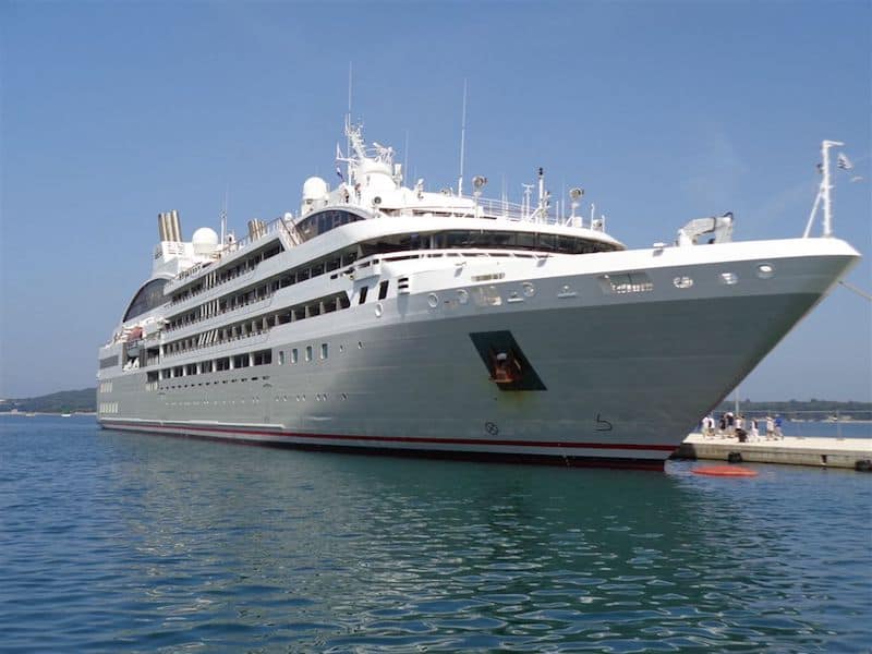 Le Lyrial docked in Croatia