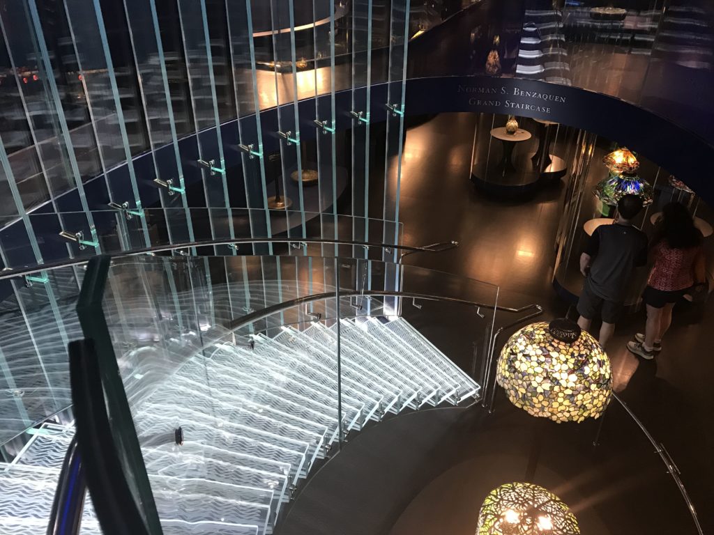 Glass staircase at the Tiffany Gallery (Credit: Jerome Levine)
