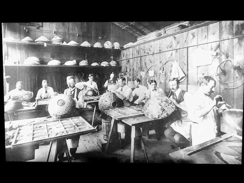 Early photograph of the Tiffany Factory in Queens, NY (Credit: Jerome Levine)