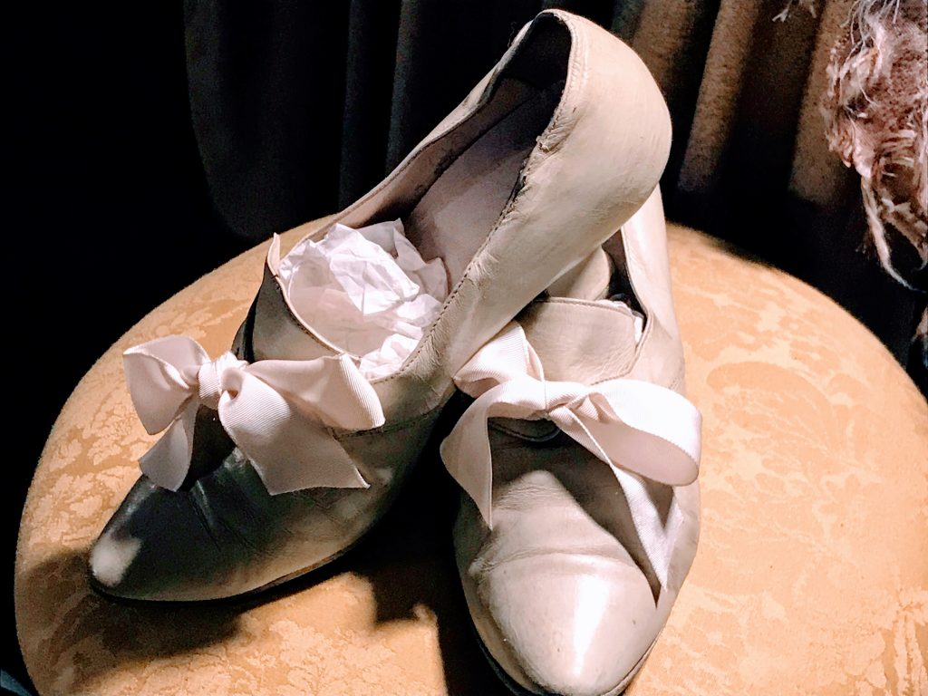 Shoes, part of the costume for Cinderella (Credit: Irene S. Levine)