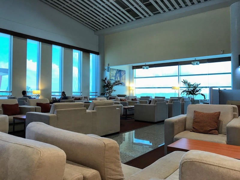 Another view of the lounge at Antigua Airport