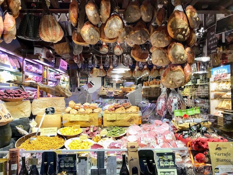 The appetizing window display at La Baita Vecchia Malga (Photo: Jerome Levine)