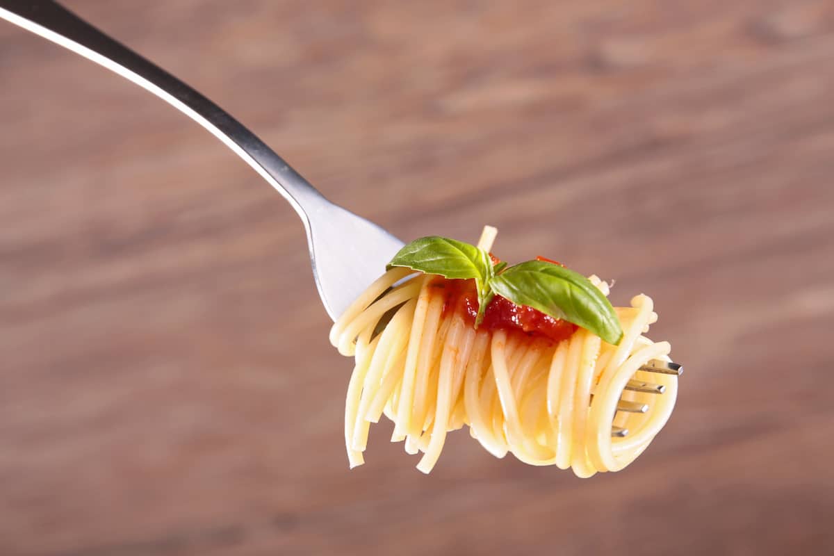 Never use a knife to cut spaghetti; twirl it on your fork