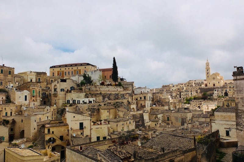 Expansive view of the Sassi from one of the many overlooks in Matera