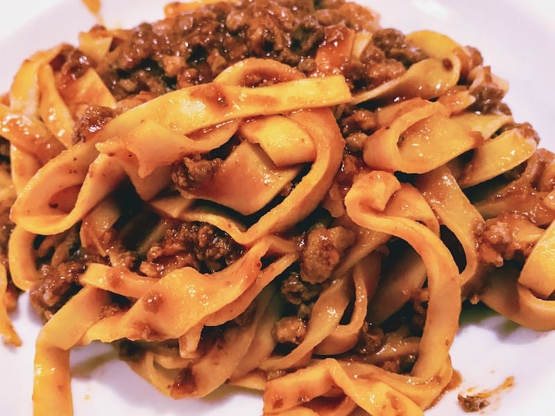 Fettuccine with Ragù alla Bolognese (Credit: Jerome Levine)