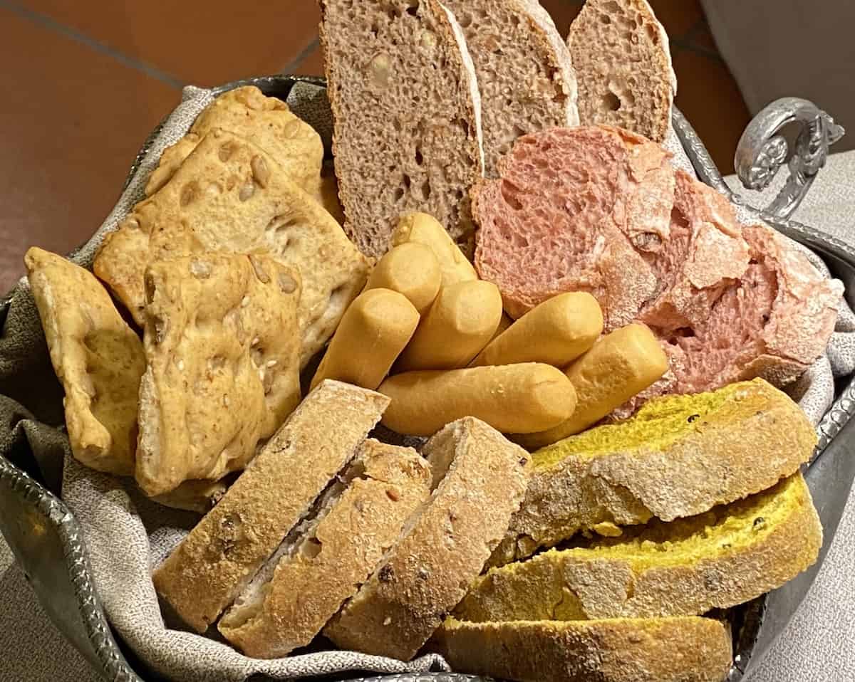 A tempting bread basket in Bardolino