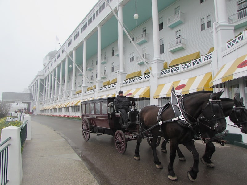 The 1887 Grand Hotel, even elegant on a rainy day