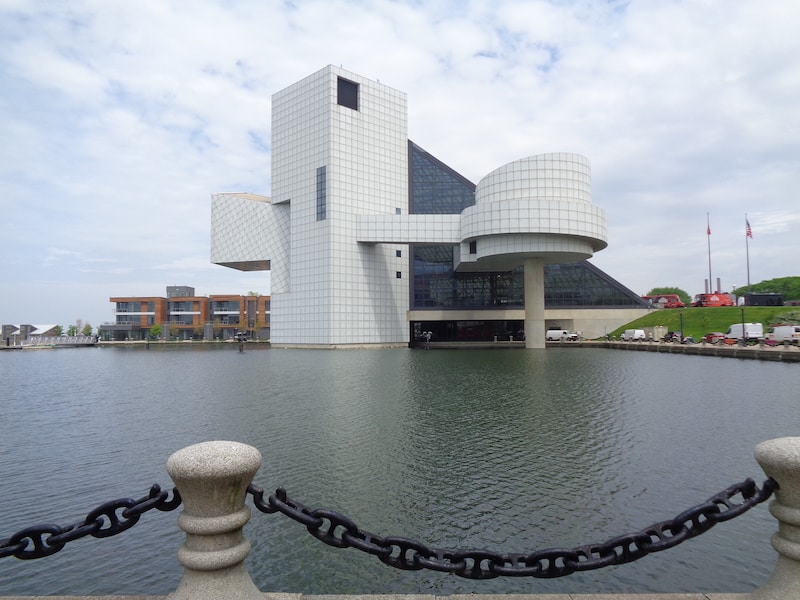 The Rock and Roll Hall of Fame designed by I.M. Pei