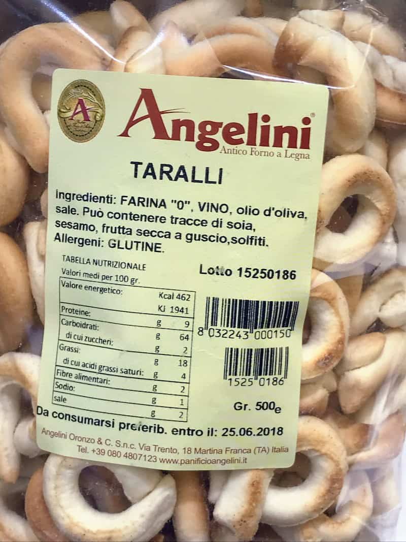 Taralli from Panificio Angelina in Martina Franca, Puglia (Credit: Jerome Levine)