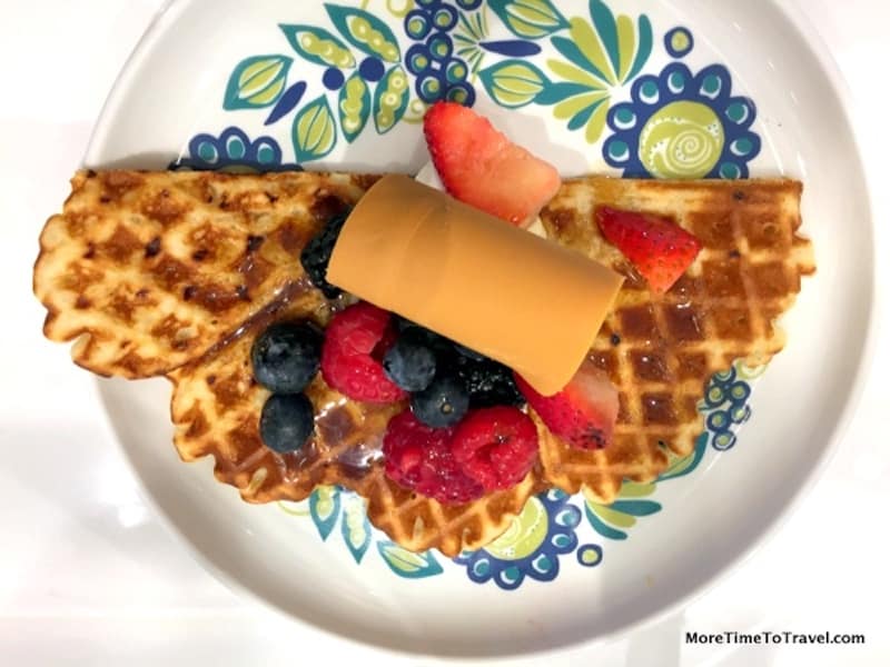 Waffles at Mamsen's on Viking Star, a sister ship of Sun