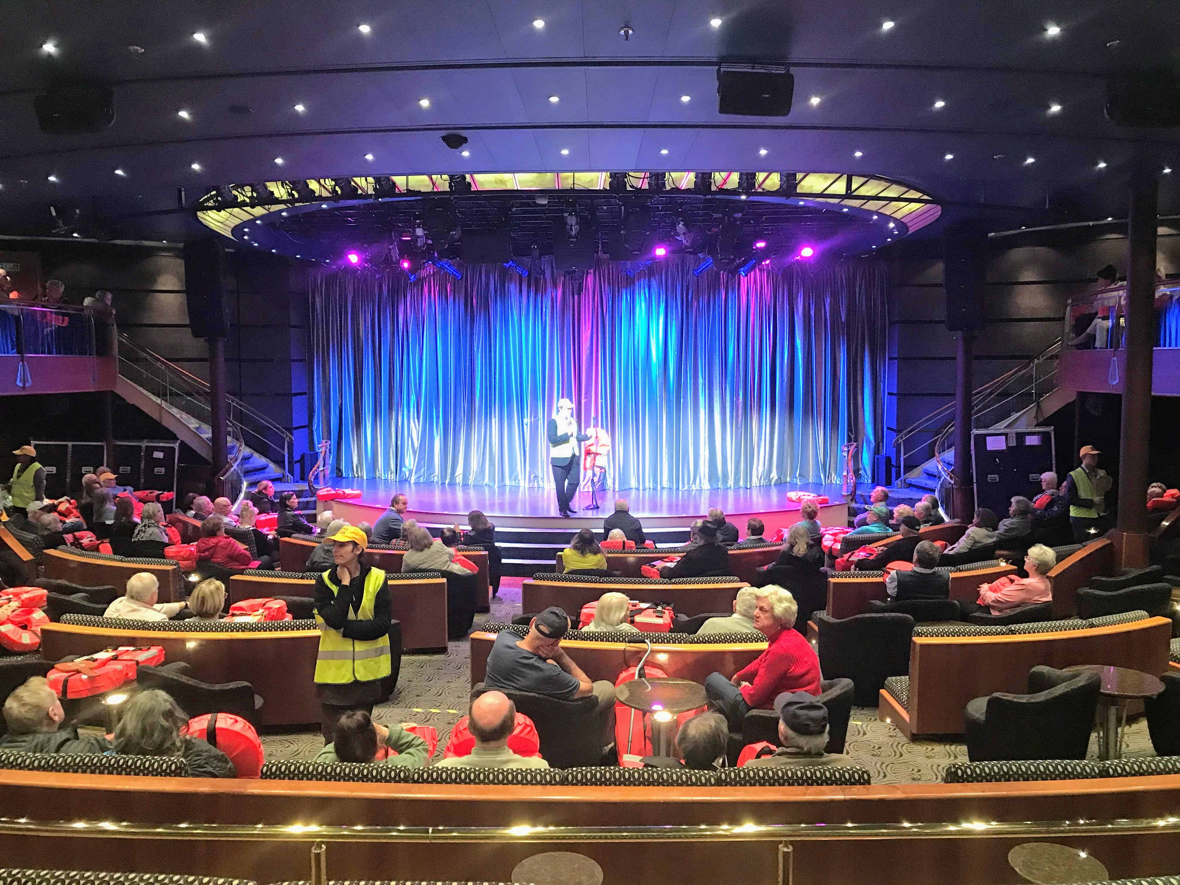 A very long cruise: Theater on Regent Navigator