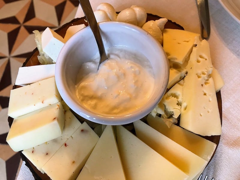 Local cheese in the Puglia region of Italy
