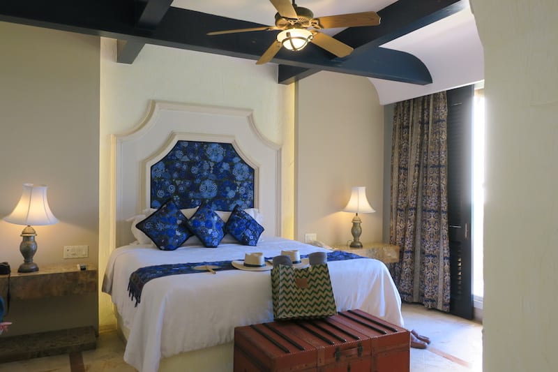 Our sleeping area with tasteful decor at Zoetry
