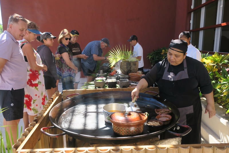 The Mexican cooking class