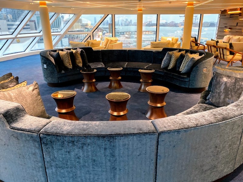 One of many comfortable seating areas in the Haven Horizon Loungee 