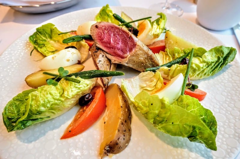 Haven on Norwegian Encore: Nicoise lunch salad at The Restaurant at The Haven