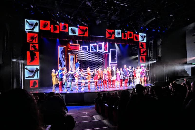 Norwegian Encore offers Broadway Shows: Here a production of Kinky Boots