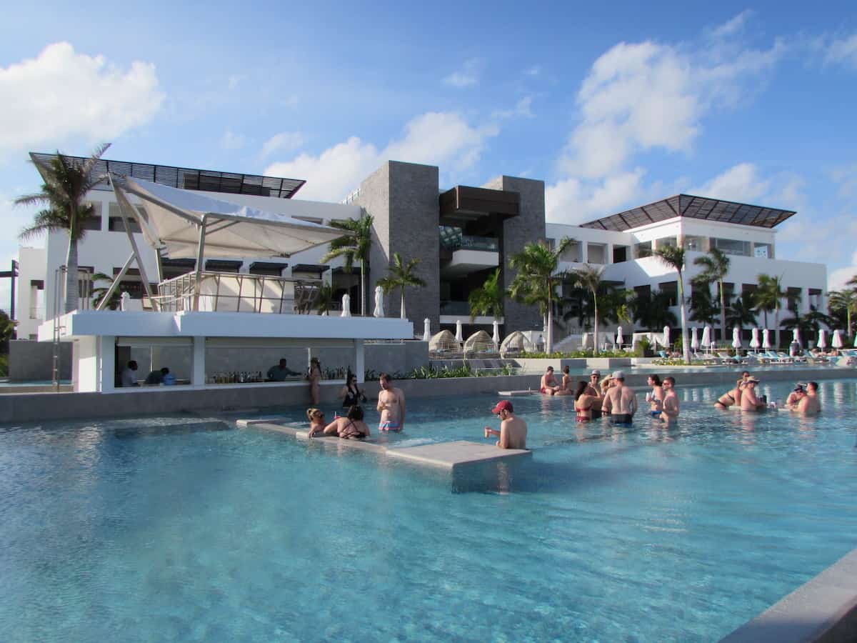 The "active" main pool at Haven Riviera Cancun