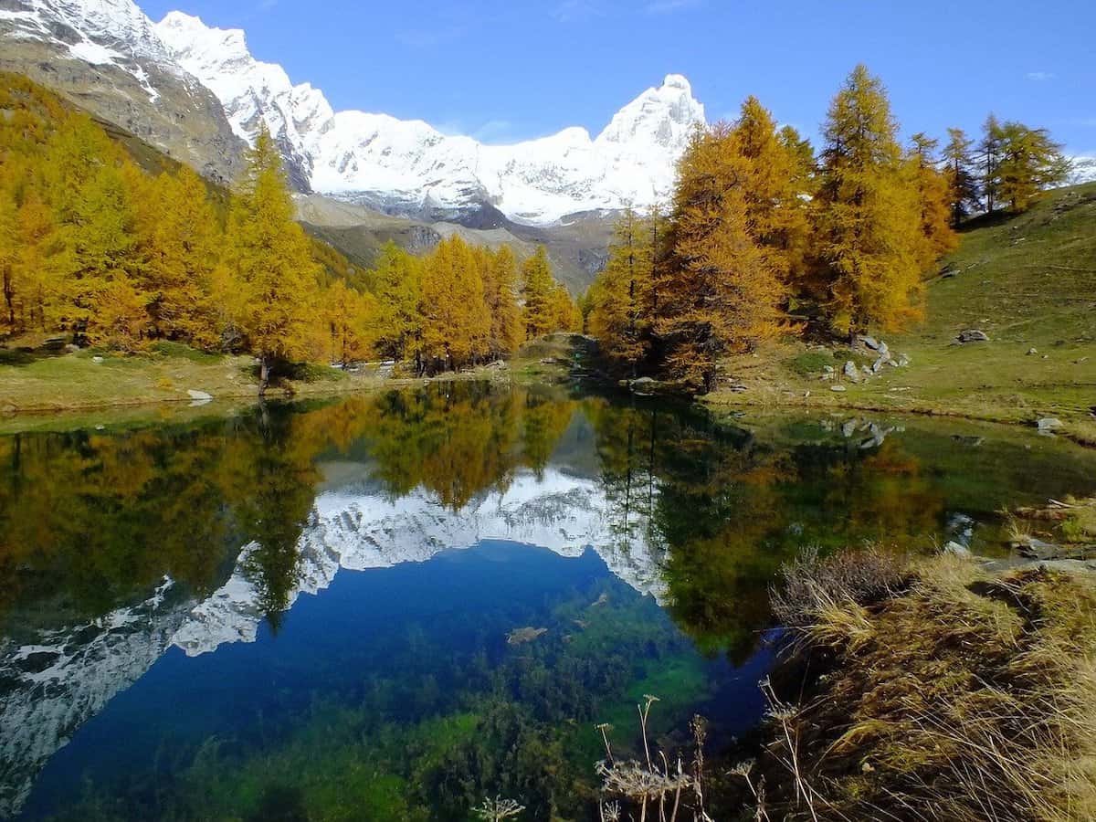 The lush natural landscapes of the Aosta Valley are located in northwest Italy surrounded by the Alps (credit: Pixabay)