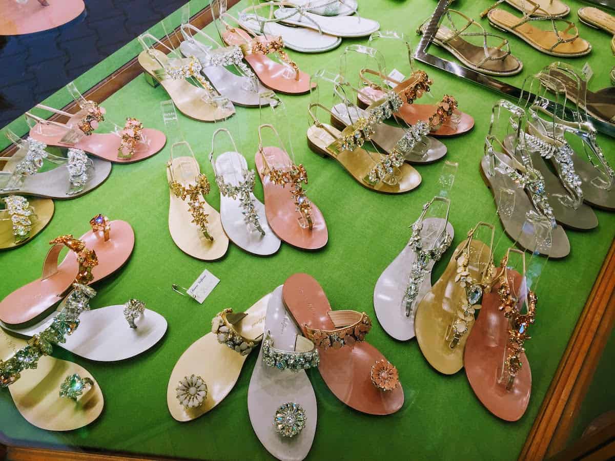 A downtown shop window