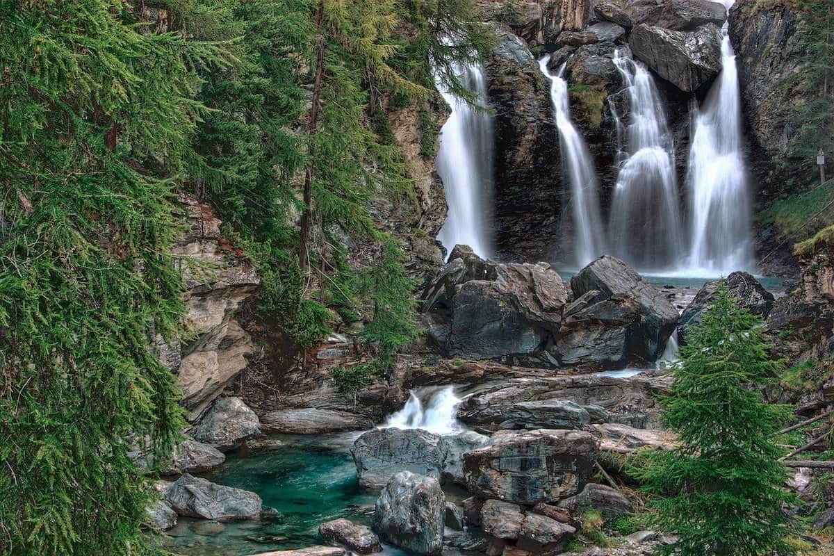 Waterfalls in Gran Paradiso National Park