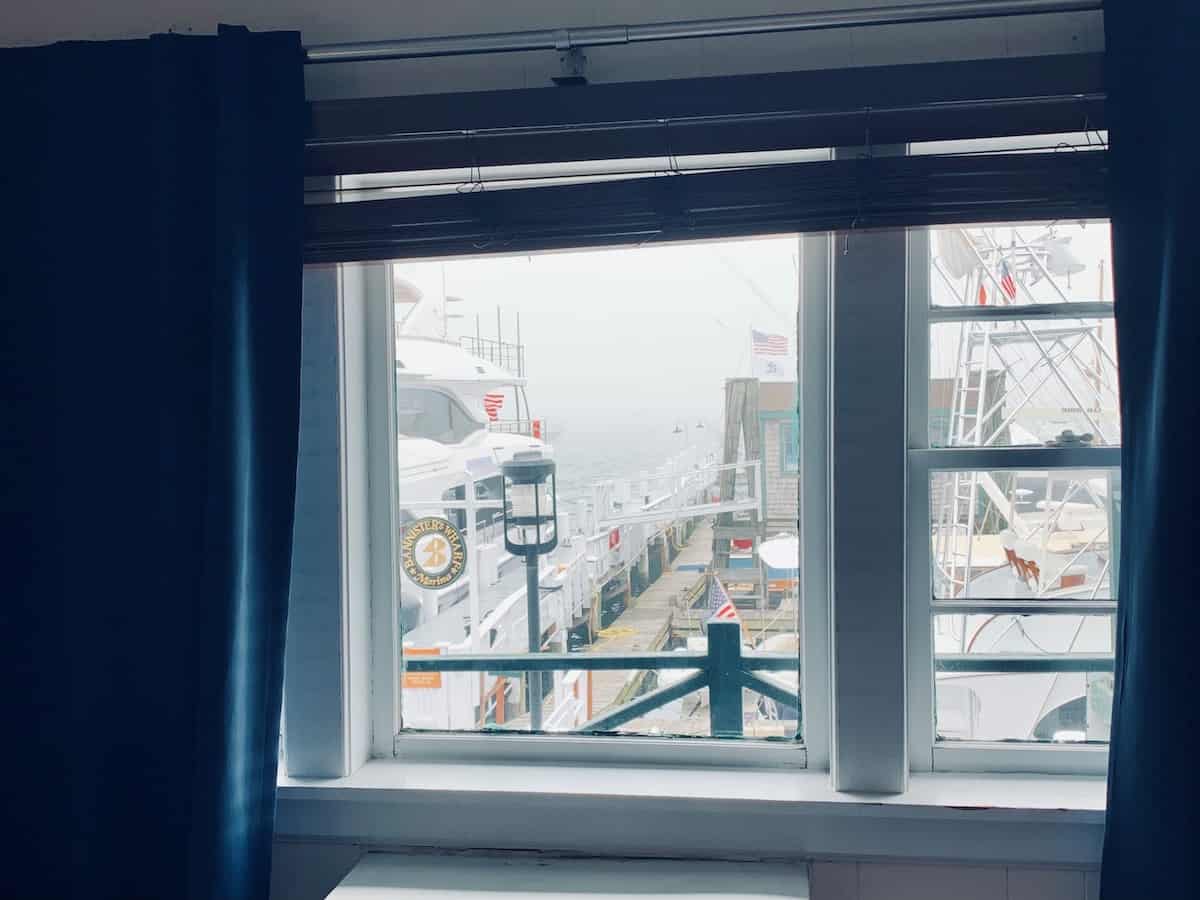 View from our guest room at Bannisters Wharf