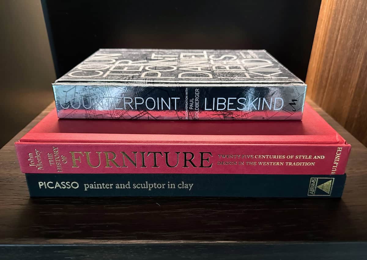A few of the books at the Poliform Penthouse in the Gansevoort Hotel
