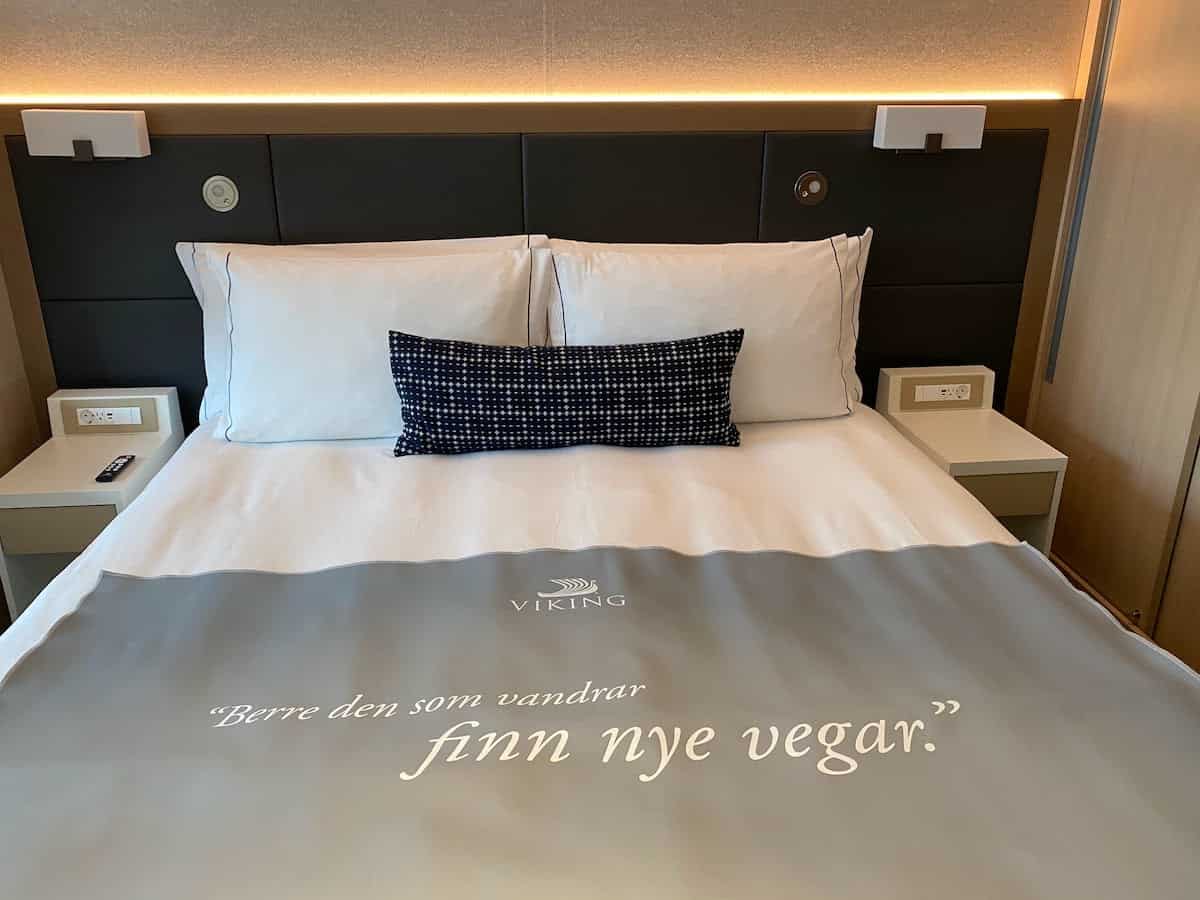 Uber-comfortable bed on Viking Octantis