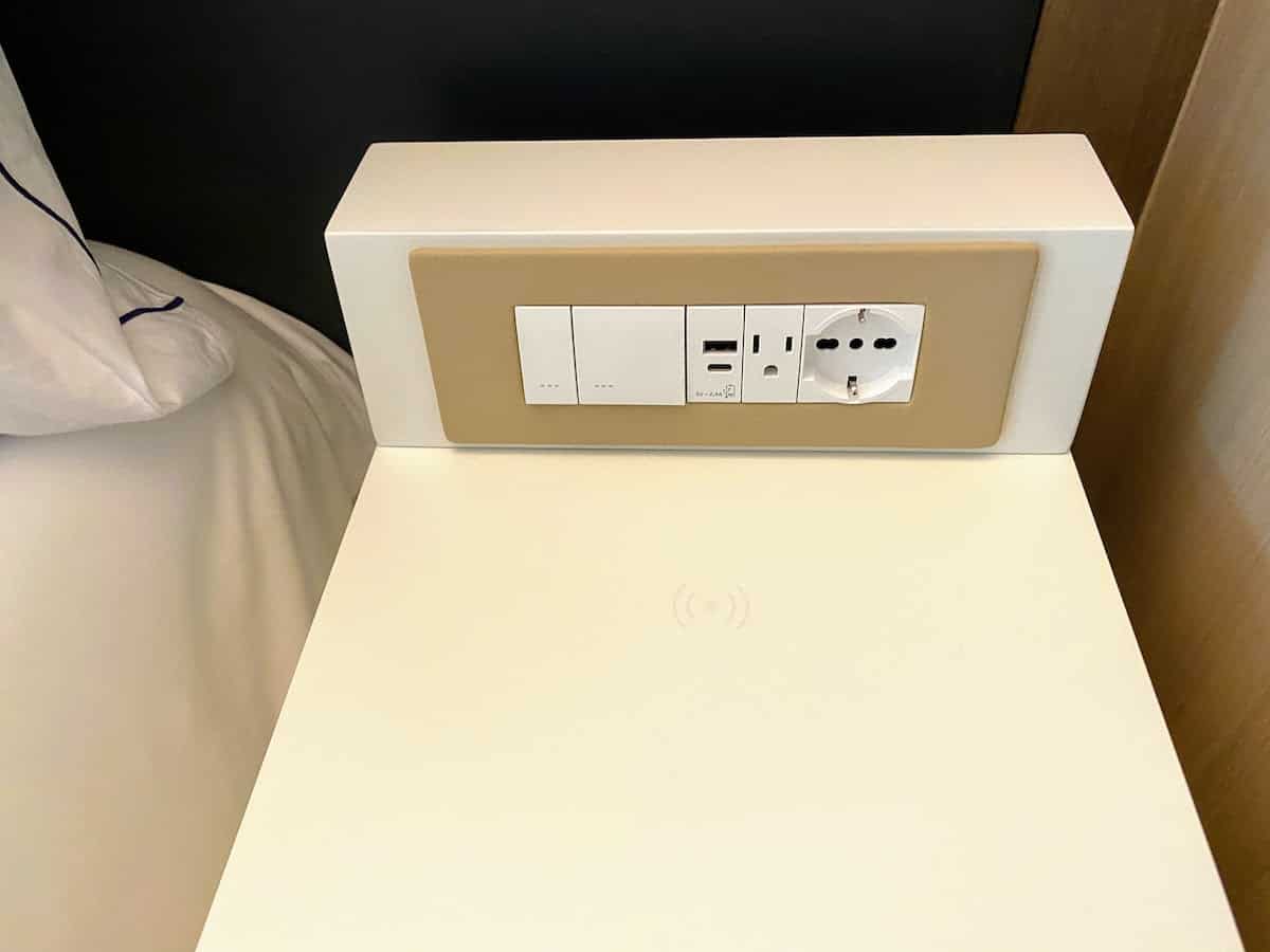 Closeup of Night table on Viking Octantis