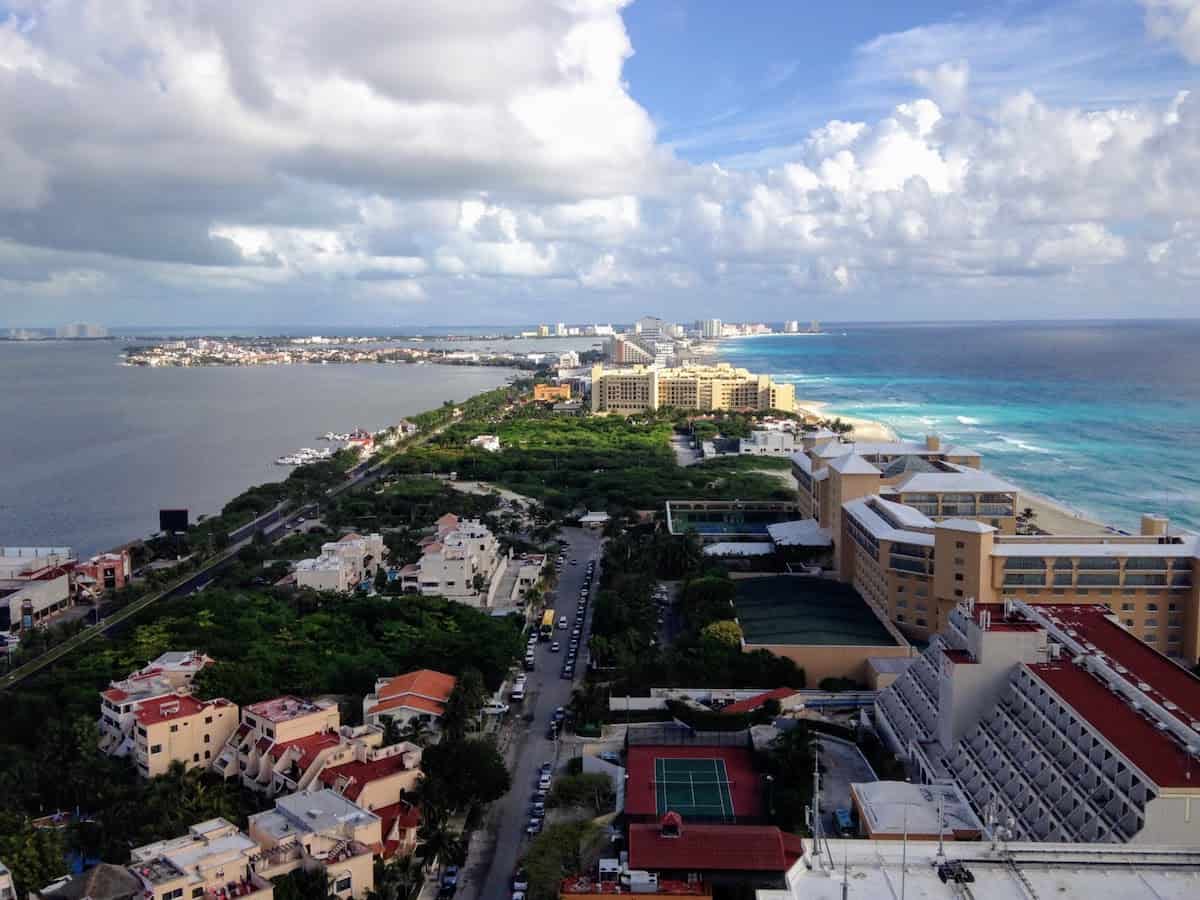 Hotel zone in Cancun
