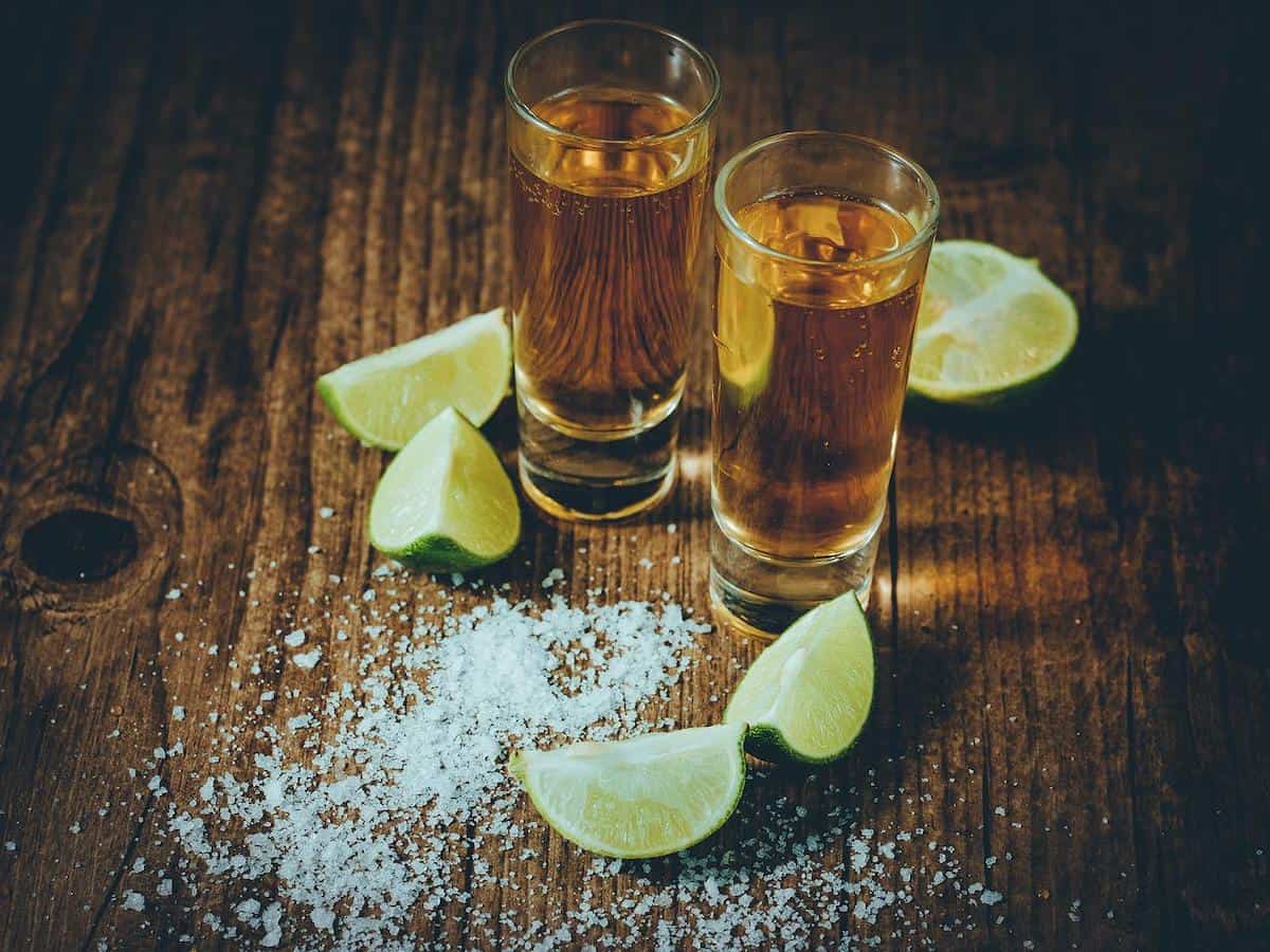 Tequila shots "neat"