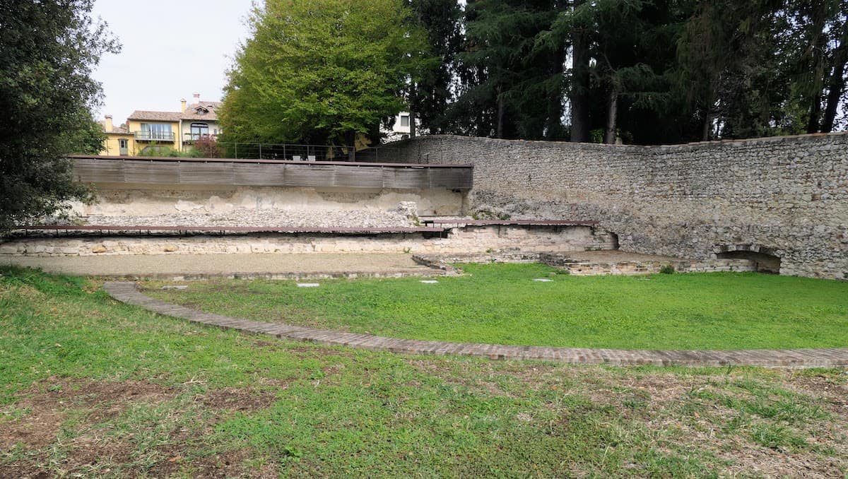 Ruins of the ancient amphitheater at Villa Freya