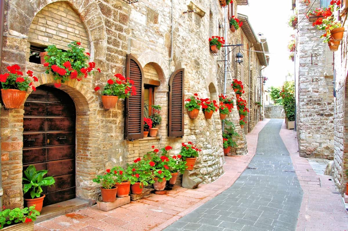 An Italian hill town