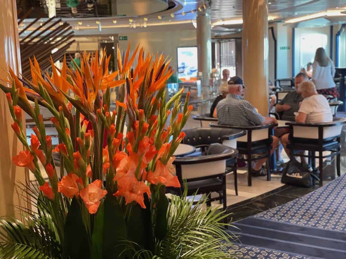 Beautiful flower arrangements throughout the ship