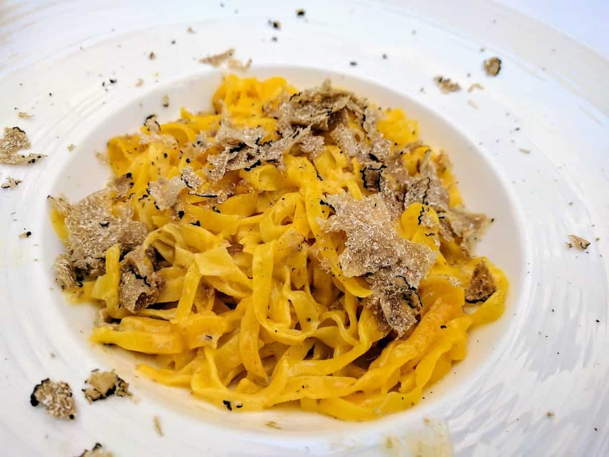 My favorite dish: Pasta with white truffles