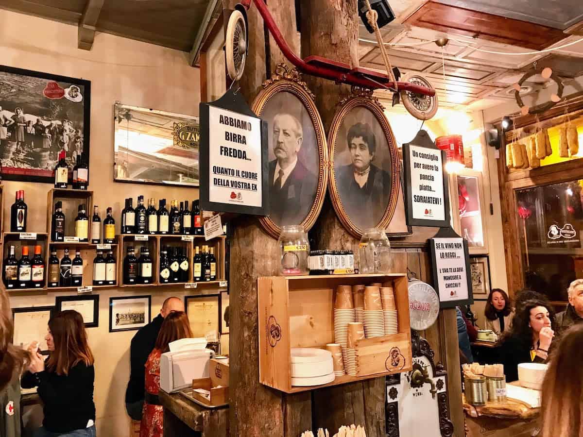Casual restaurant in Bologna, Italy