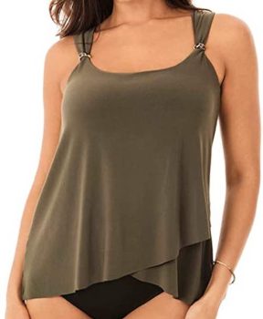 Miraclesuit Swimwear Scoop Neck Tankini Top