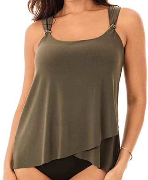 Miraclesuit Swimwear Scoop Neck Tankini Top