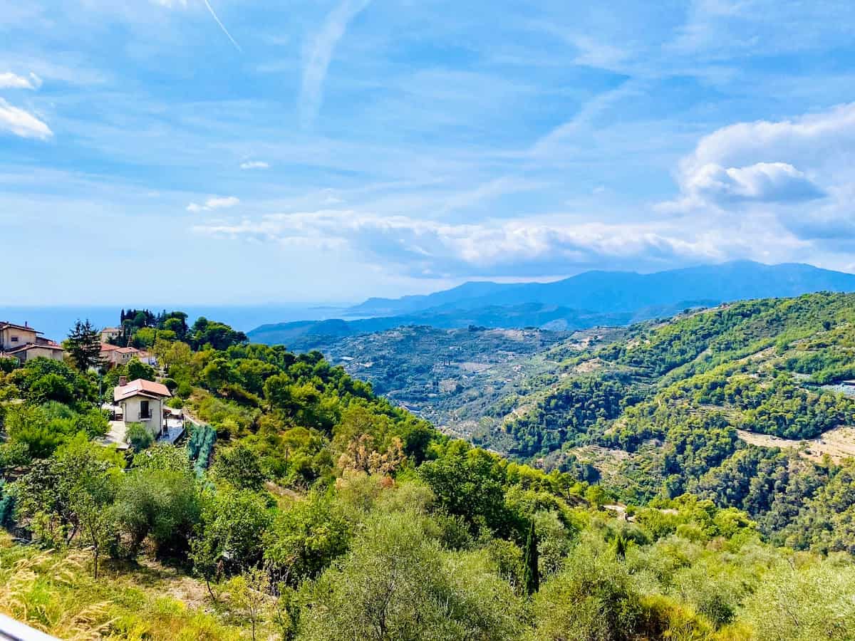 Hills of Seborga (impera province) Liguria in autumn