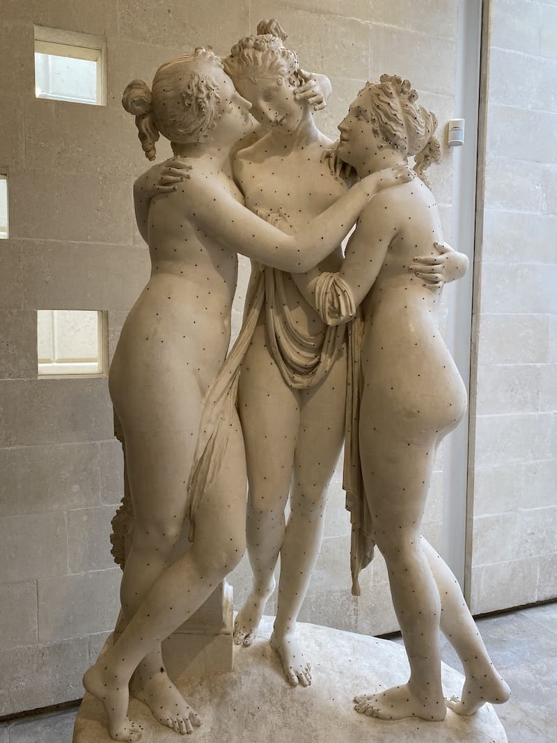 The Three Graces by Antonio Canova (in plaster) in Pasagno