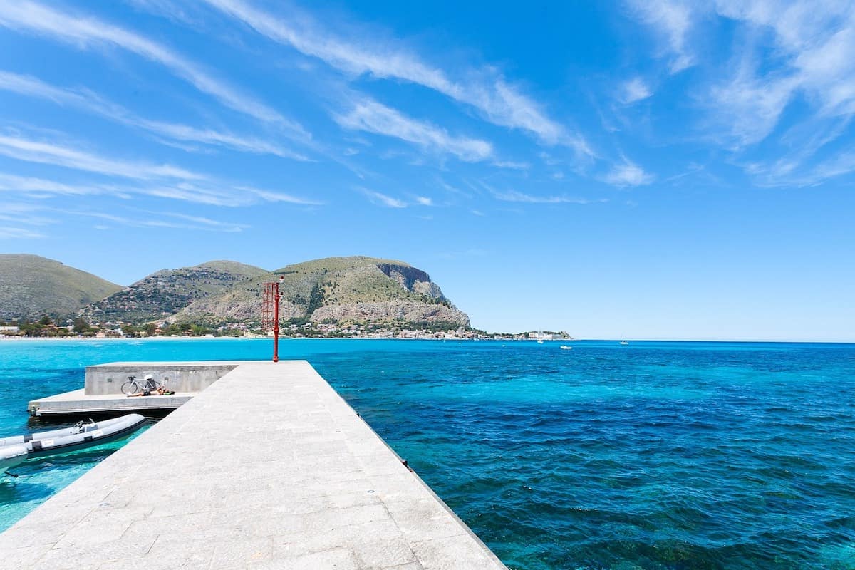 Mondello Beach in Sicily