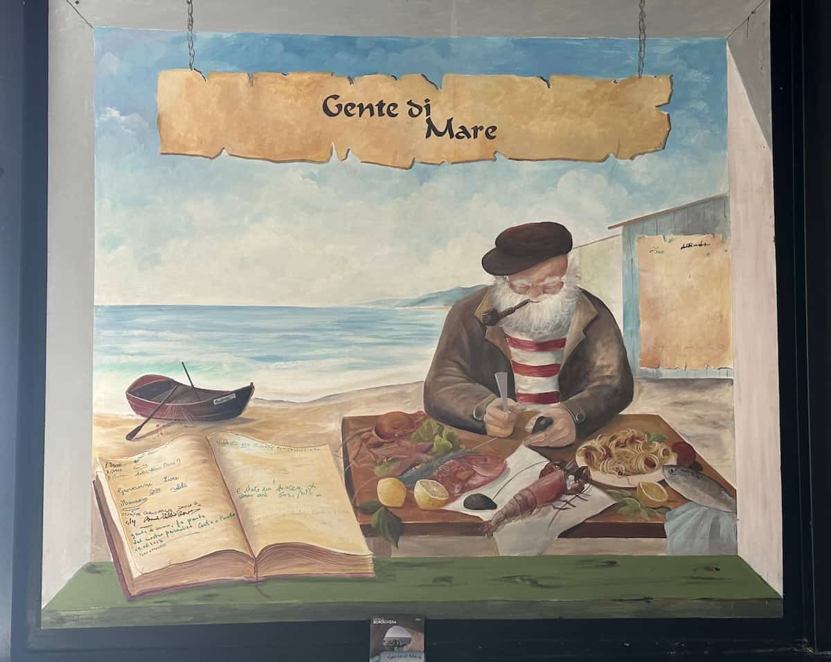 Hand painted mural