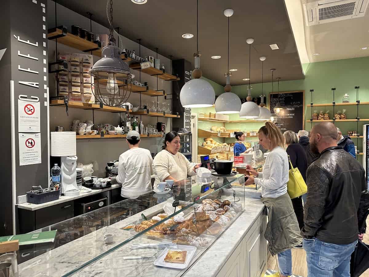 Counter at Pancifio Lanini in Diano Marina