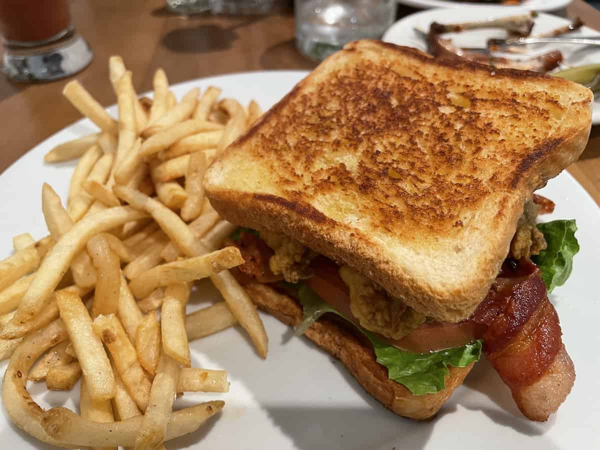 Oyster BLT at IV Chapter (credit: Ali Webb)