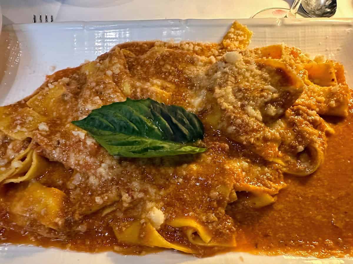 House made Pappardelle “Ghizzano Style”