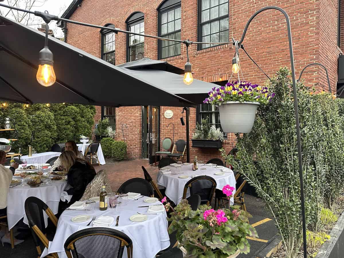 Outdoor patio for al fresco dining, weather permitting