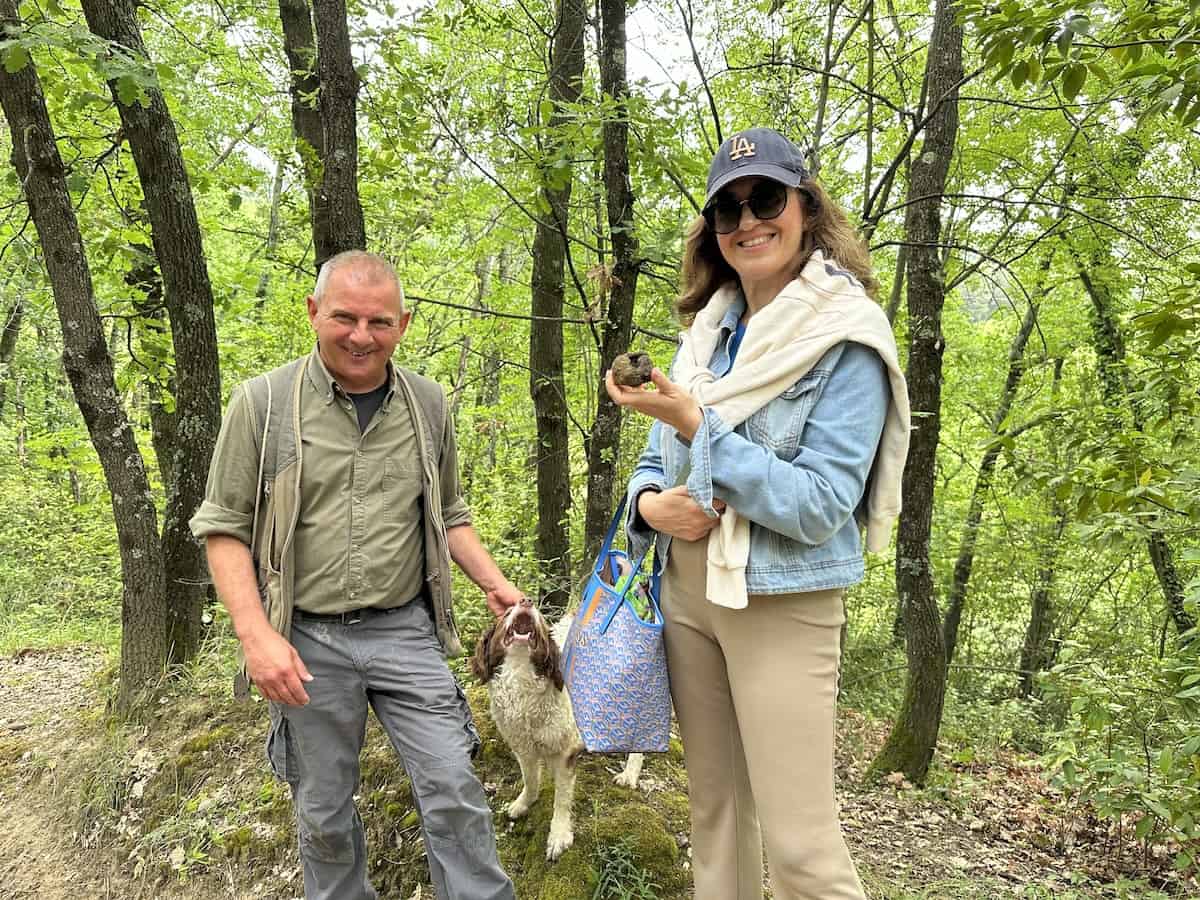 Truffle hunting with Massimo Cucchiara nd his dog, Mela, in San Miniato